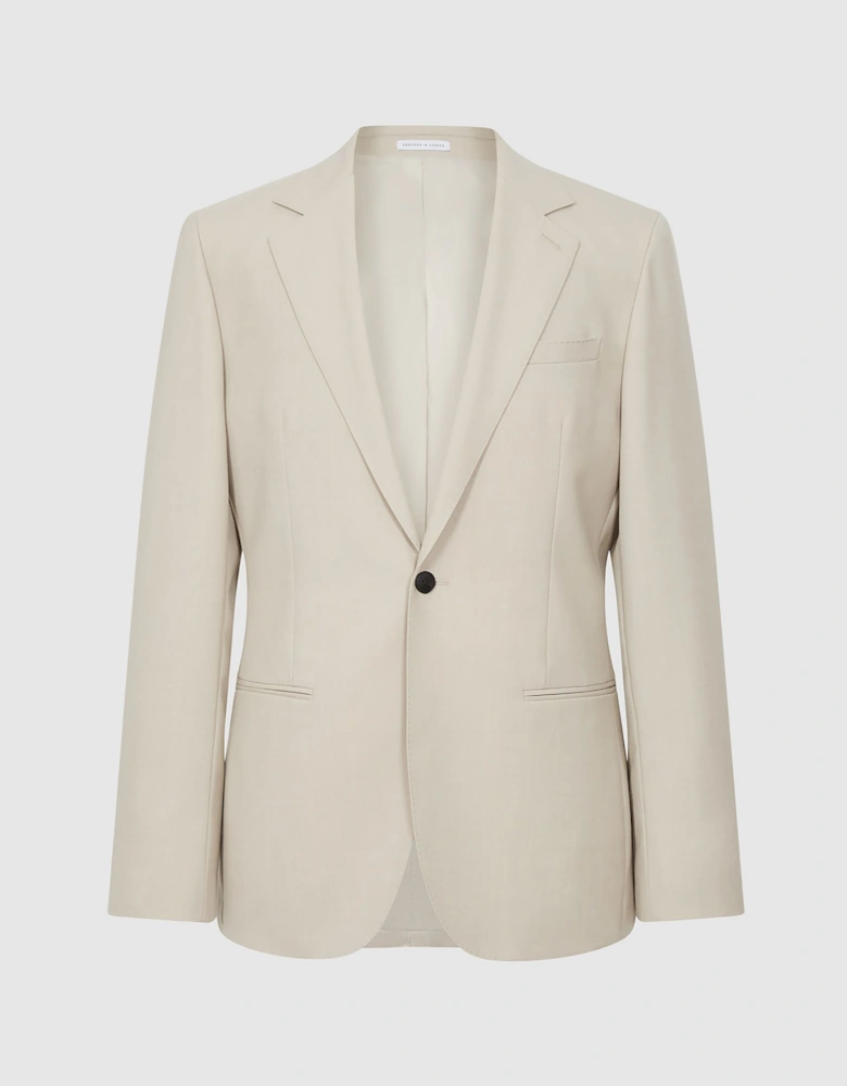 Single Breasted Wool Blazer