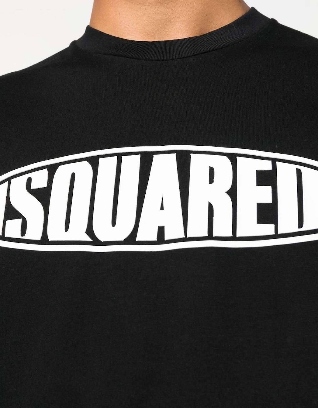 Surf Board logo print T-Shirt in Black
