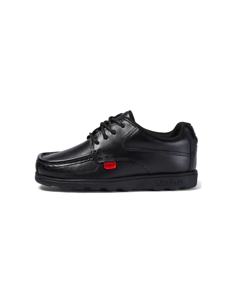 Fragma Lace Up School Shoes - Black