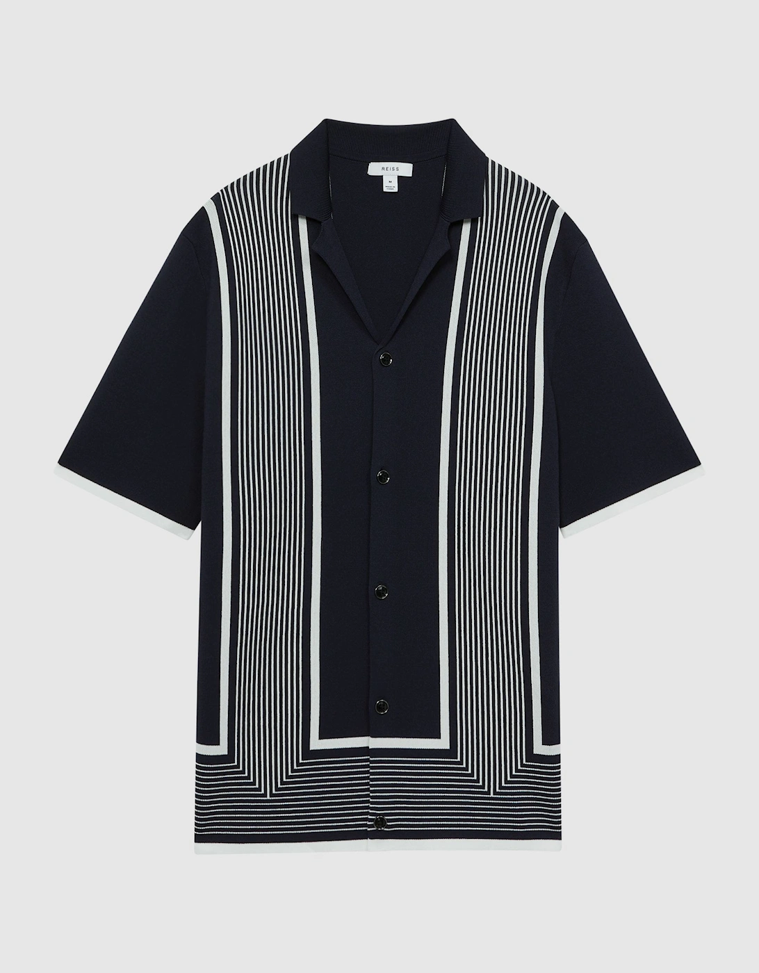 Striped Cuban Collar Shirt, 2 of 1