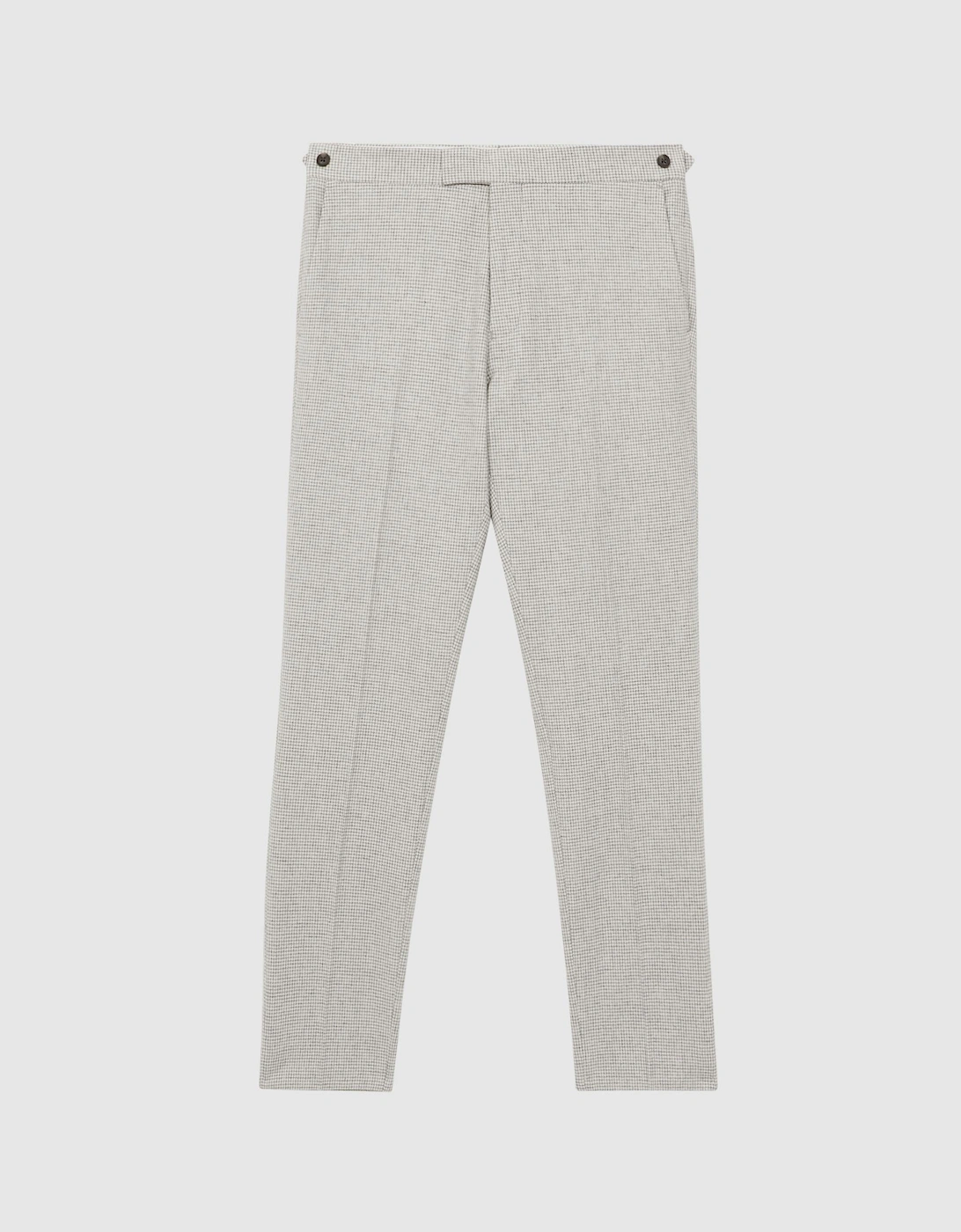 Wool Blend Puppytooth Trousers, 2 of 1