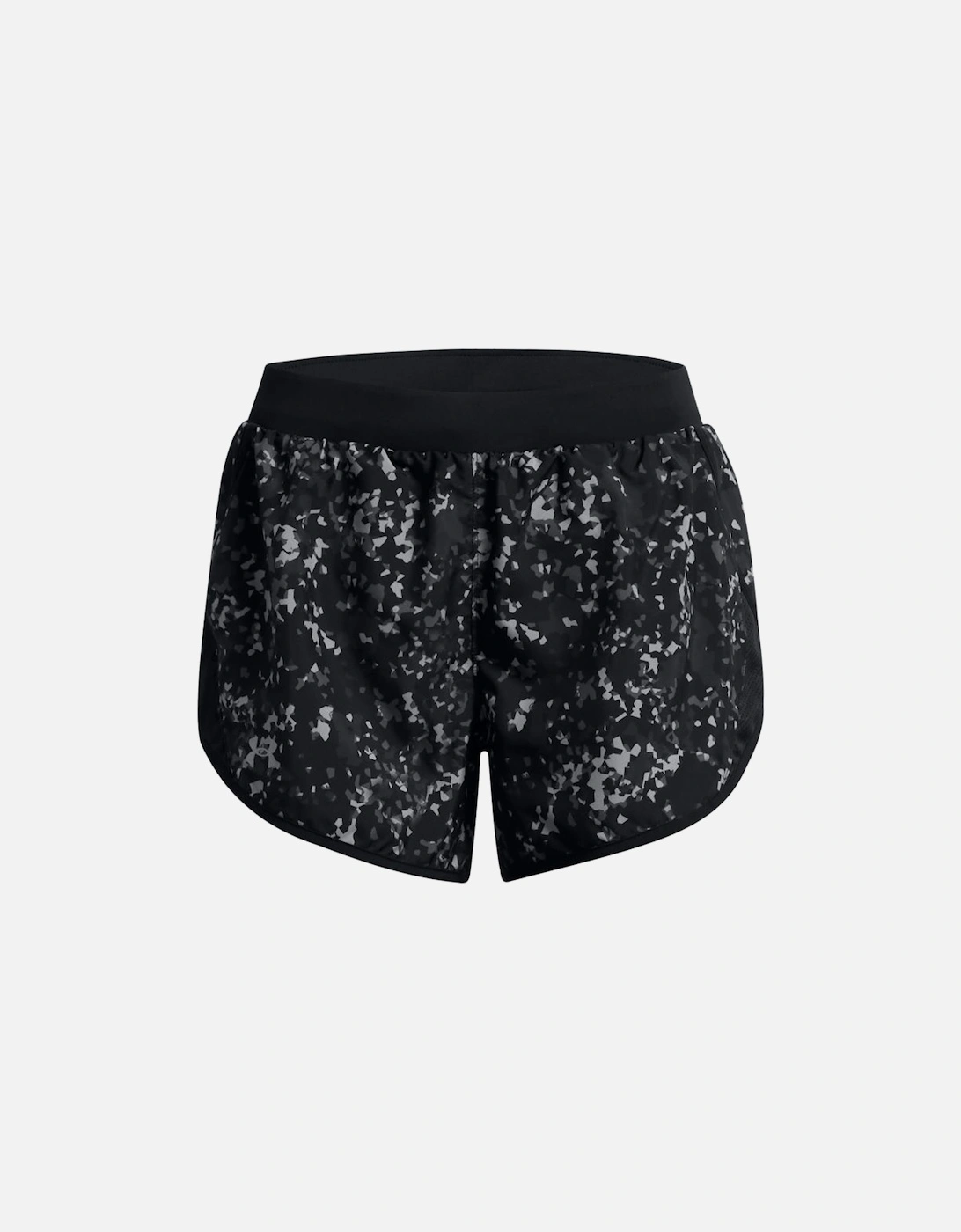 Womens UA Fly-By 2.0 Printed Shorts, 3 of 2