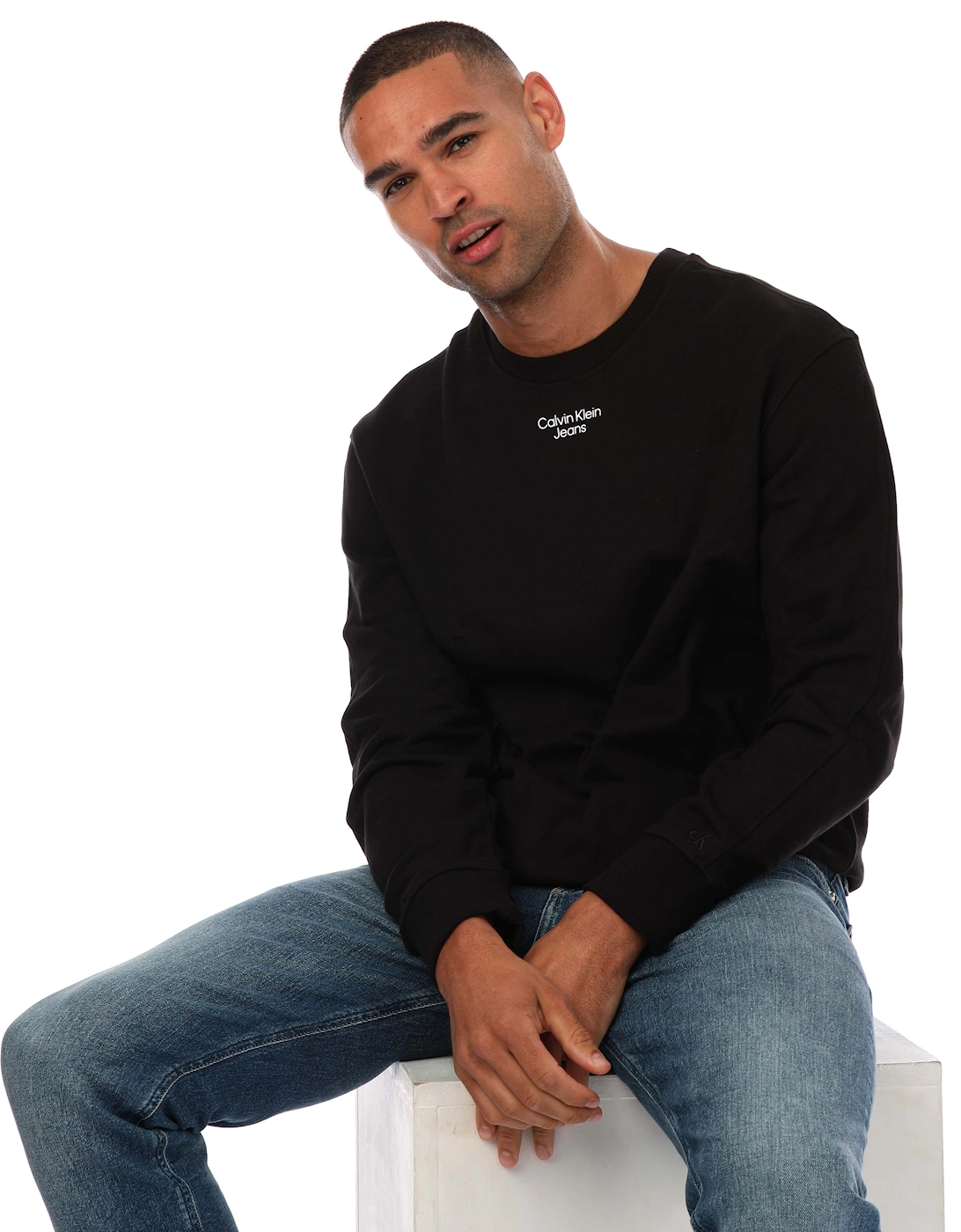 Mens Relaxed Cotton Terry Sweatshirt
