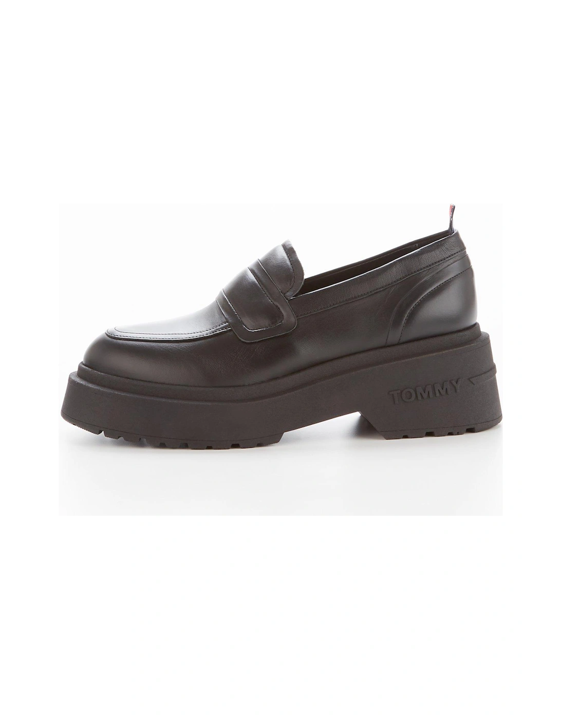 Leather Chunky Loafer - Black, 7 of 6