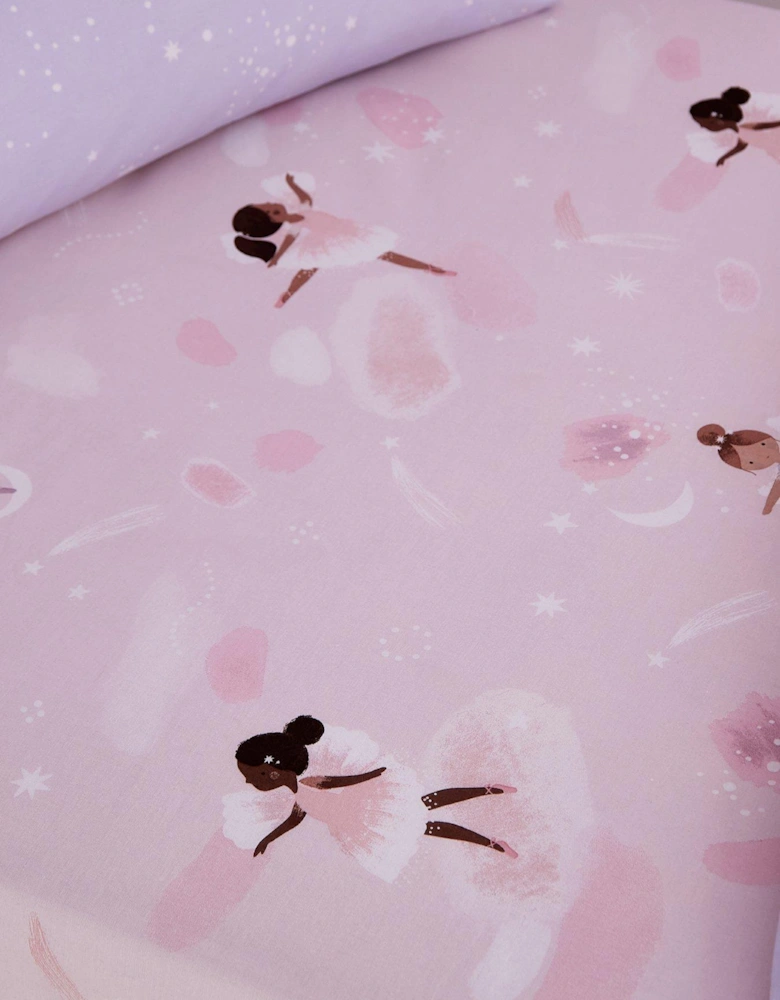 Dancing Fairies Fitted Sheet - Pink