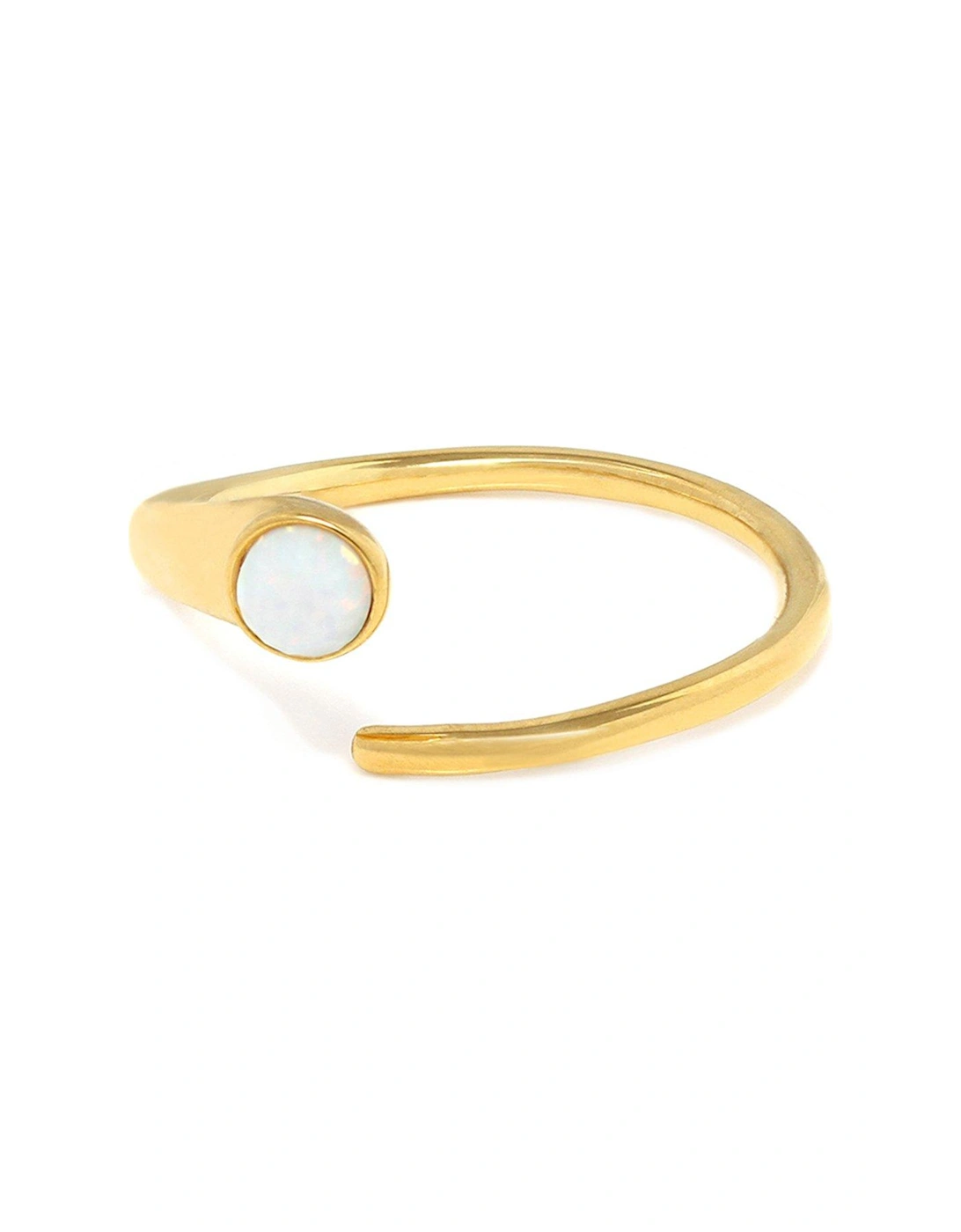 Opal Adjustable Crystal Ring, 2 of 1