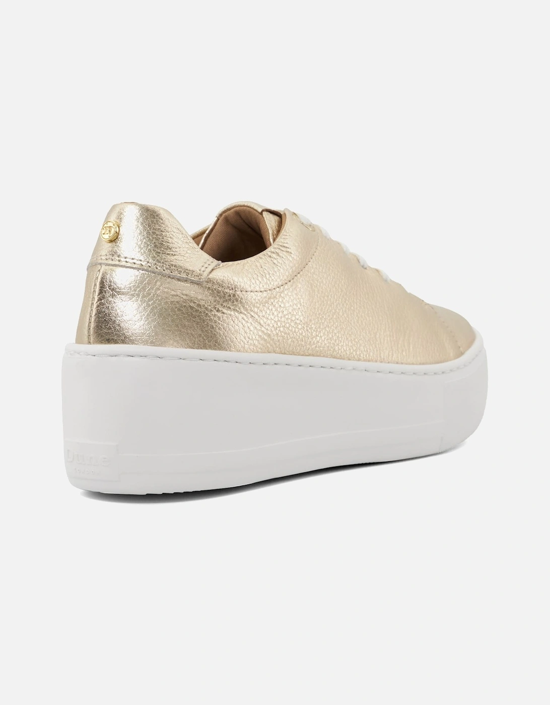 Ladies Estrid - Top-Stitch-Detail Flatform Trainers