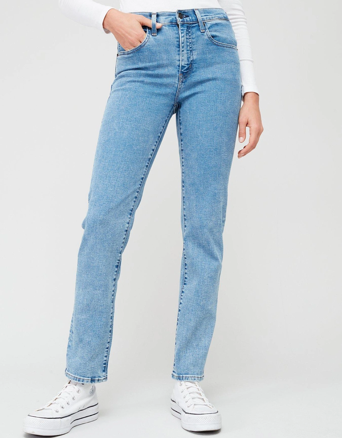 724™ High Rise Straight Leg Jean - Cool Bright In Blue, 3 of 2