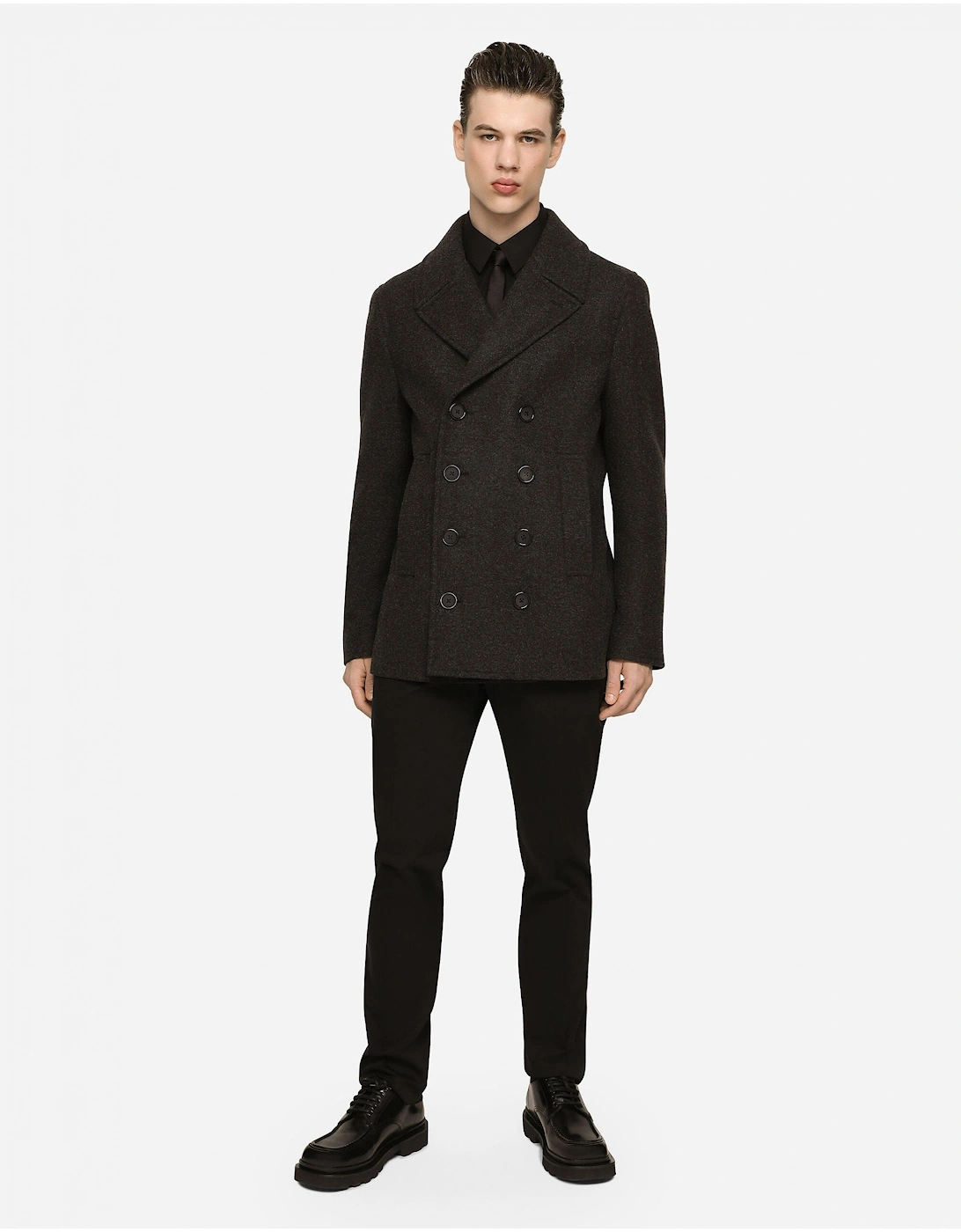 Wool Plaque Peacoat Grey