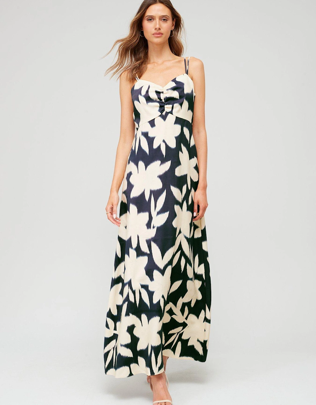 Floral Midaxi Ruched Dress - Print, 7 of 6