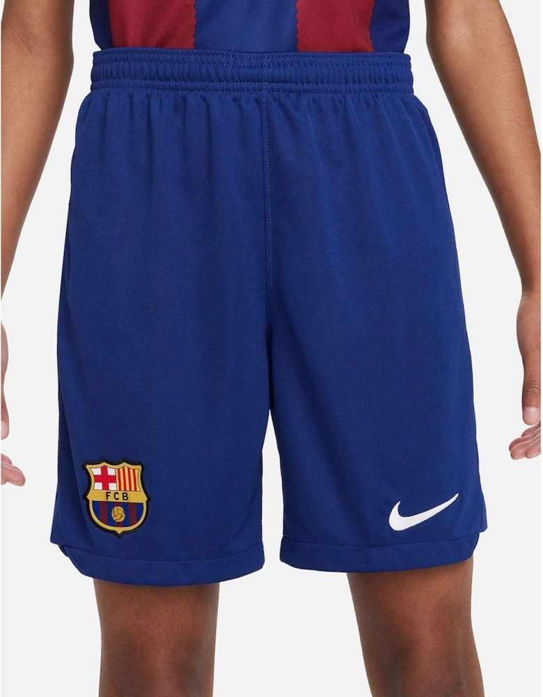 Barcelona Youth 23/24 Home Short - Blue