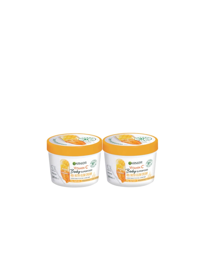 Body Superfood, Nourishing Body Cream, With Avocado and Omega 6, Body Cream for Dry Skin Duo