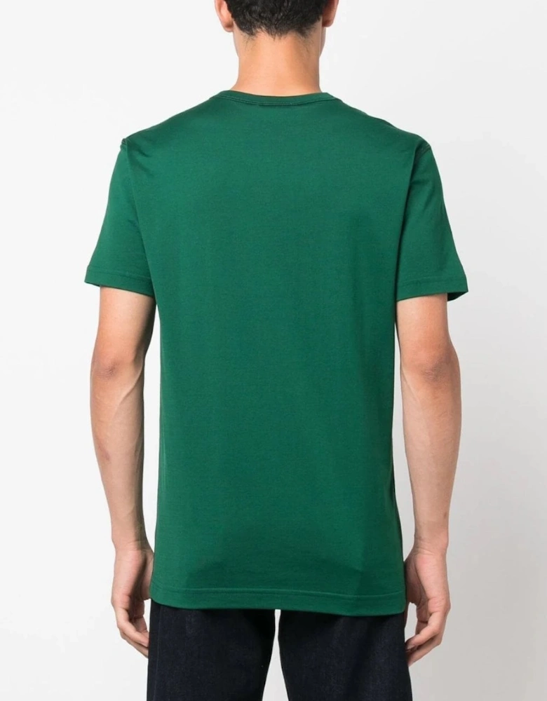 Cotton Plaque T-shirt Green