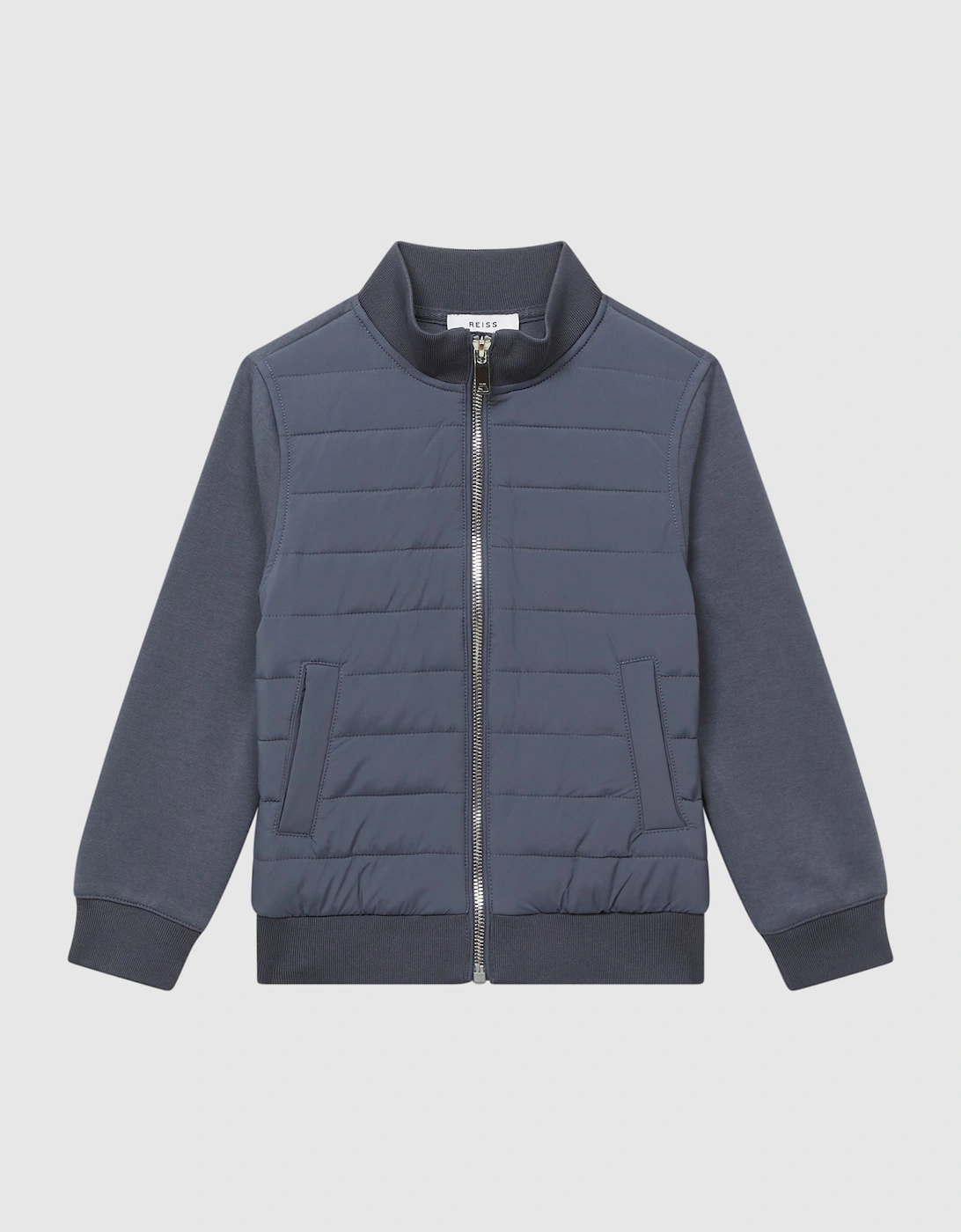 Funnel Neck Quilted Hybrid Jacket, 2 of 1