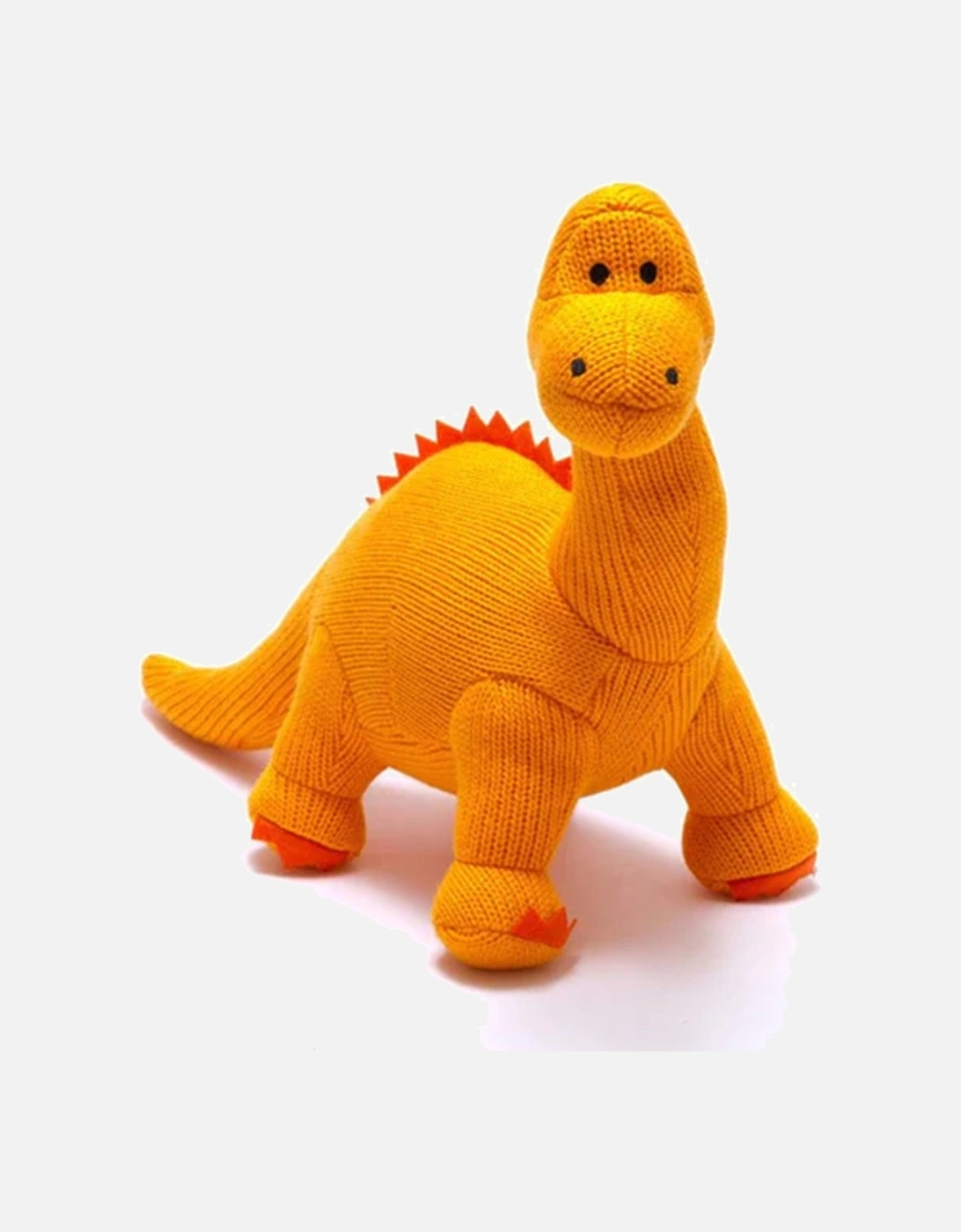 Diplo Knitted Large Dinosaur Soft Toy Orange, 3 of 2