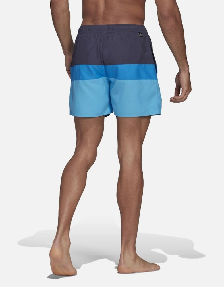 Mens Short-Length Colourblock Swim Shorts