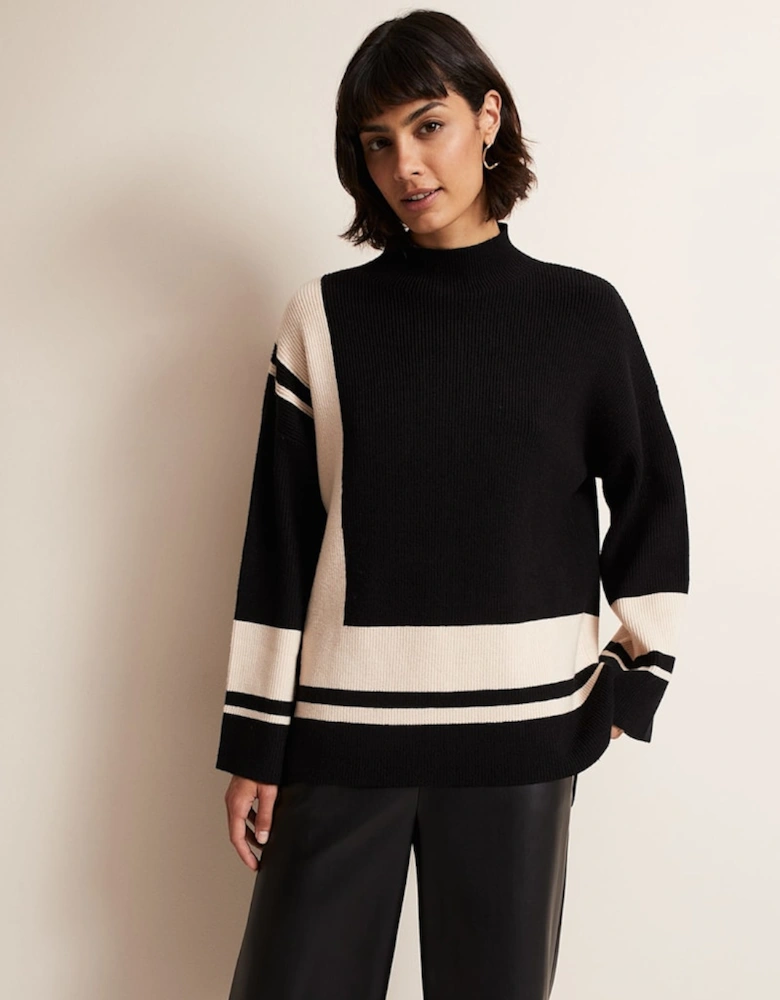 Kayleigh Striped Chunky Knit Jumper