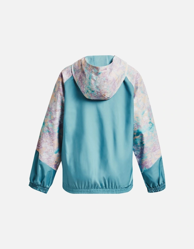 Girls UA Woven Printed Full-Zip Jacket