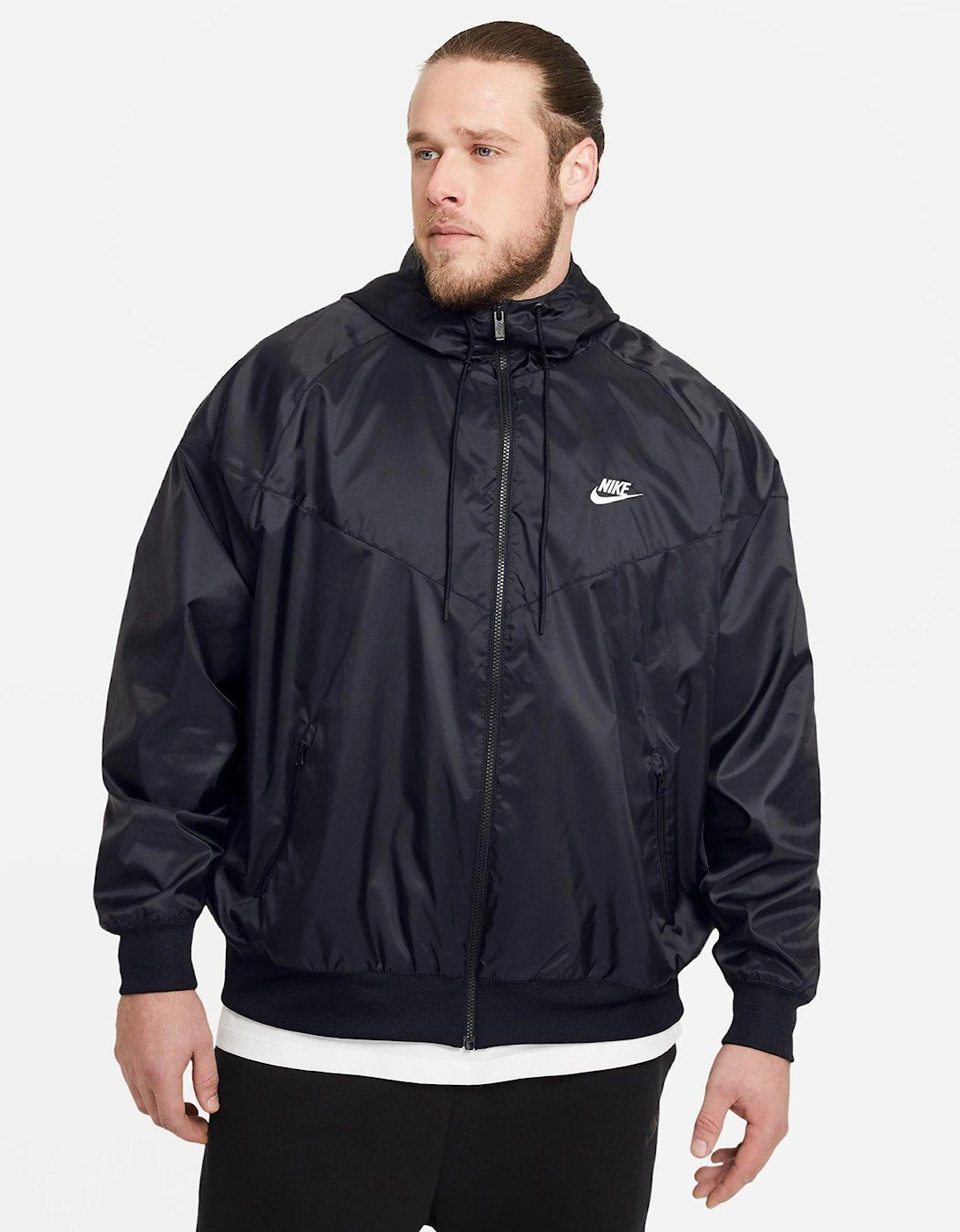 Windrunner Hooded Jacket - Black (Plus Size), 7 of 6