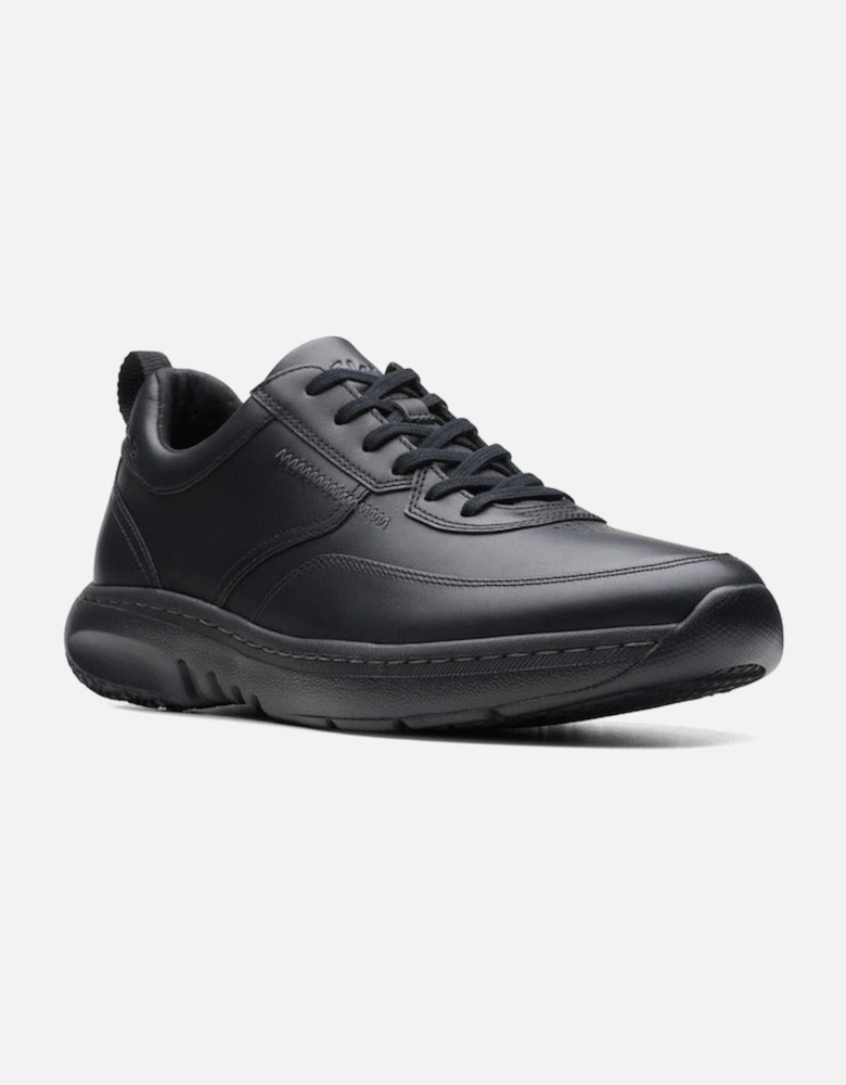 Mens ClarksPro Lace in Black Leather