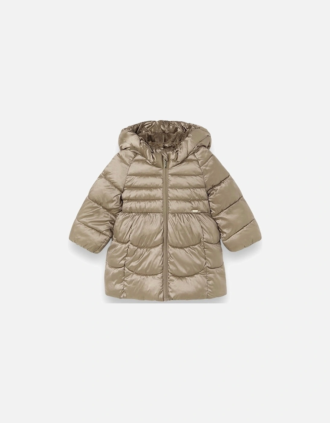 Champagne Sheen Puffer Coat, 4 of 3