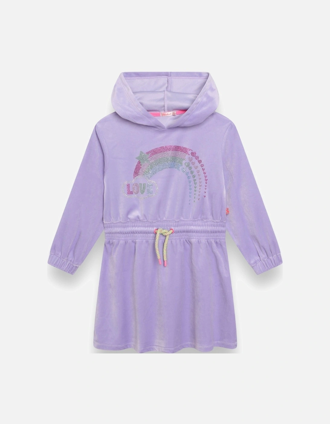 Lilac Velour Hoody Dress, 4 of 3