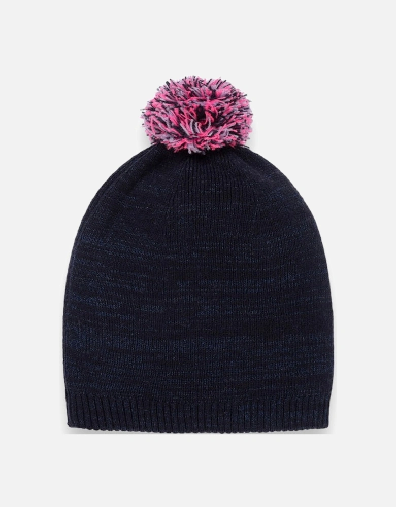 Navy Multi Cat Knit Hat