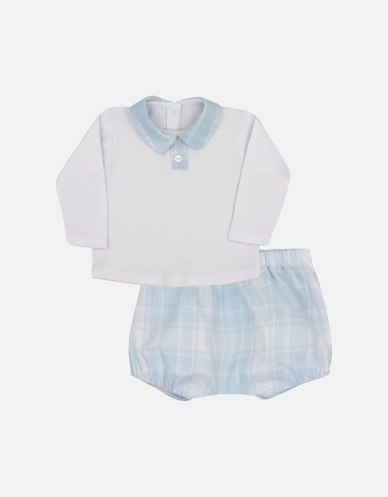 Blue Check Jam Pant Set