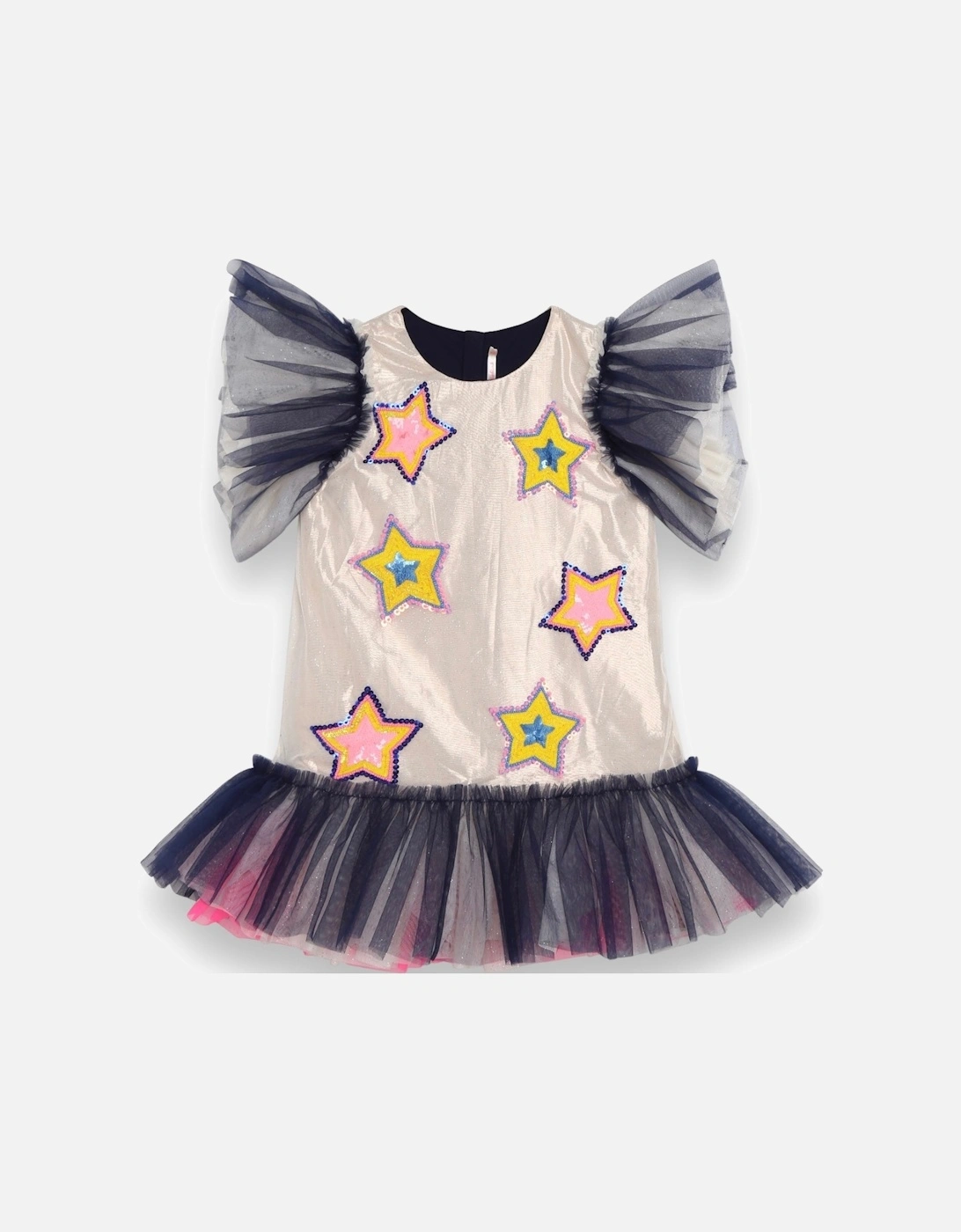 Gold and Navy Tulle Star Dress, 5 of 4