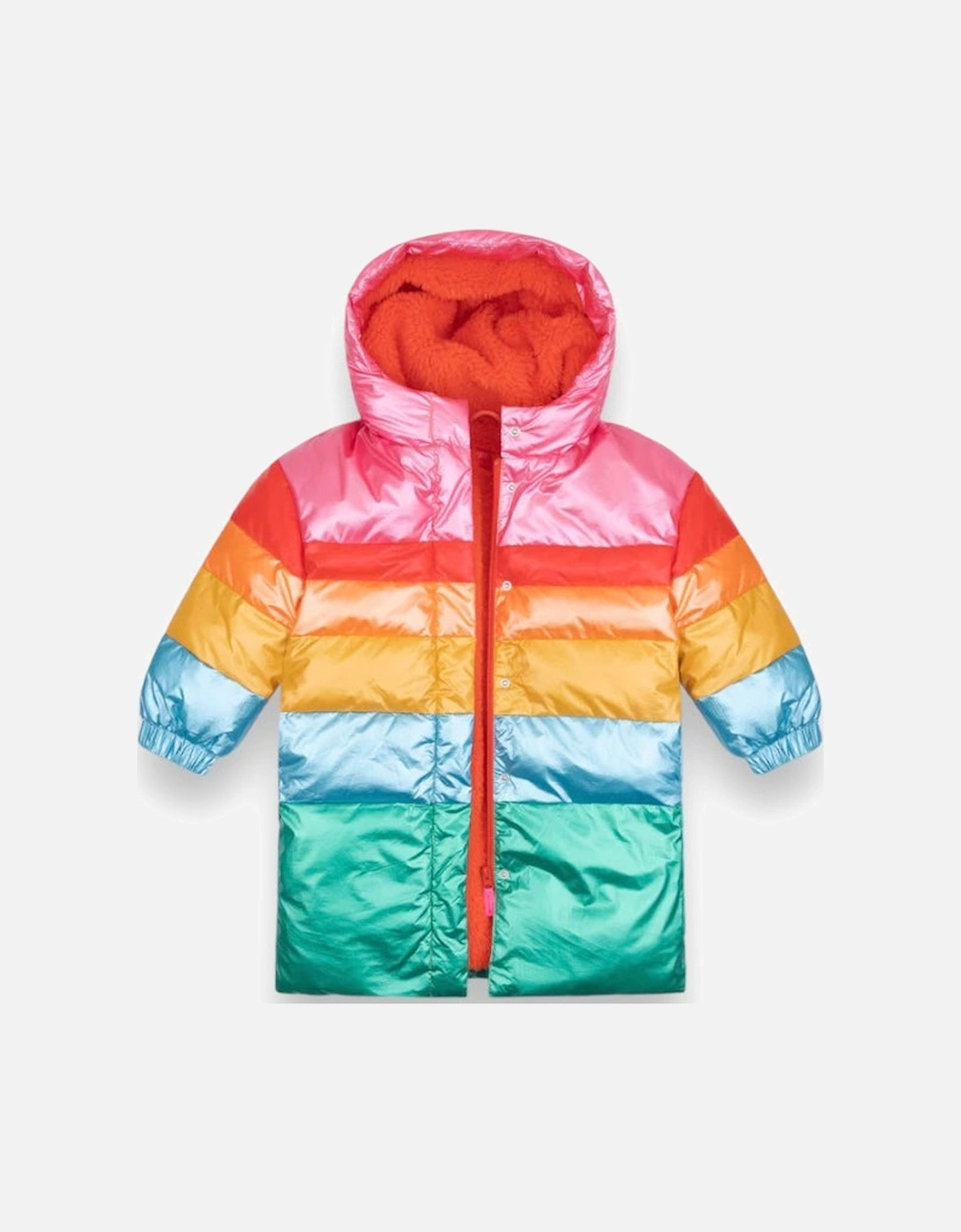 Rainbow Metallic Long Padded Coat