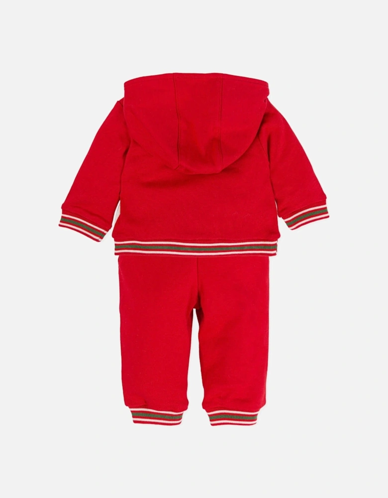 Red Hoody Tracksuit Set