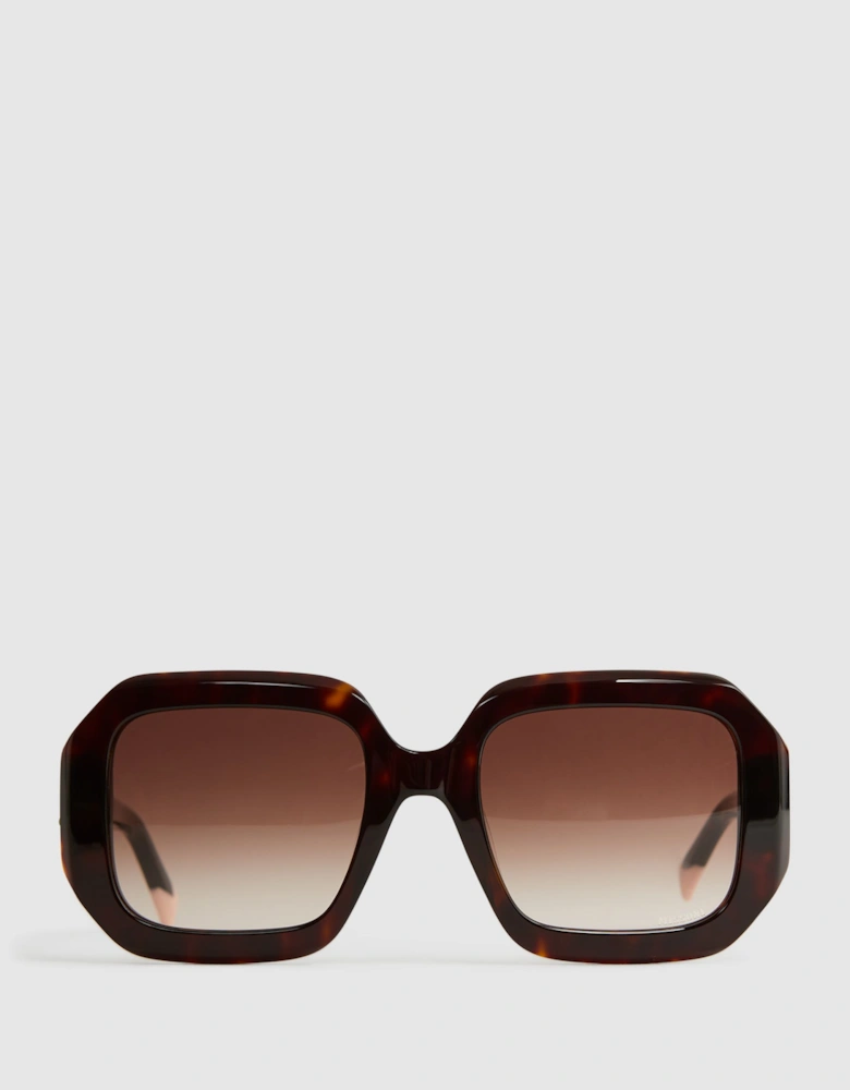 Missoni Eyewear Angular Tortoiseshell Sunglasses