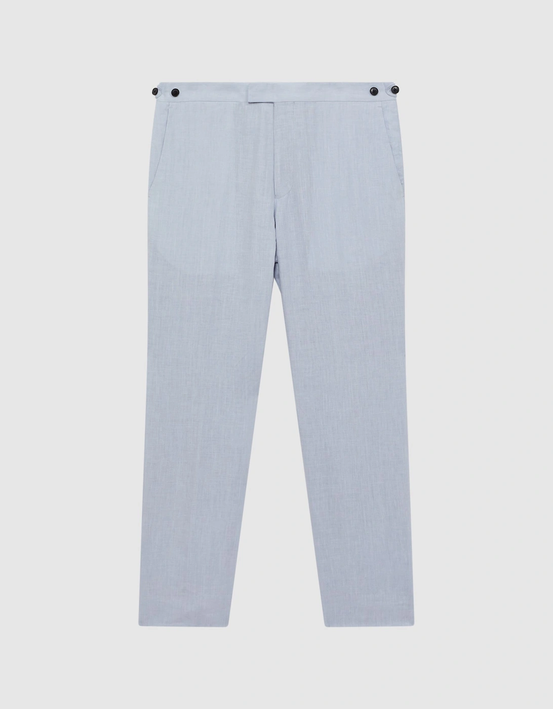 Slim Fit Linen Trousers, 2 of 1