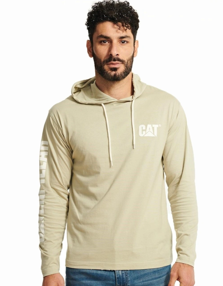 Mens Hooded Long-Sleeved T-Shirt