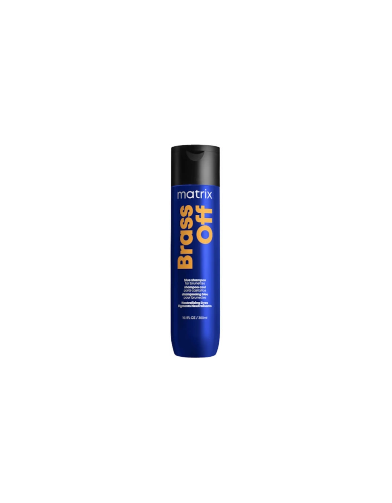 Total Results Brass Off Brunette Neutralising Blue Shampoo for Lightened Brunette Hair 300ml