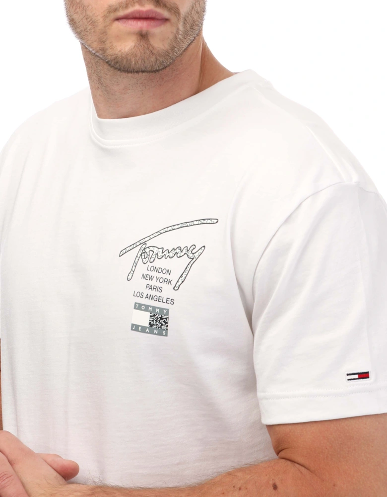 Mens Signature Logo Classic Fit T - Shirt