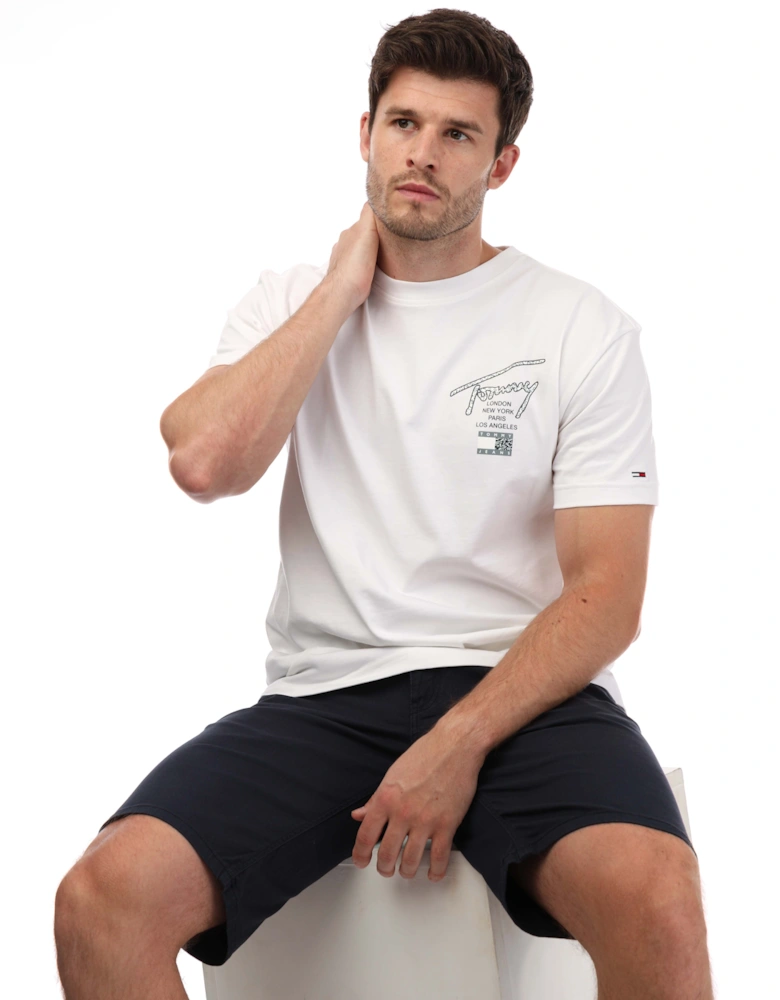 Mens Signature Logo Classic Fit T - Shirt