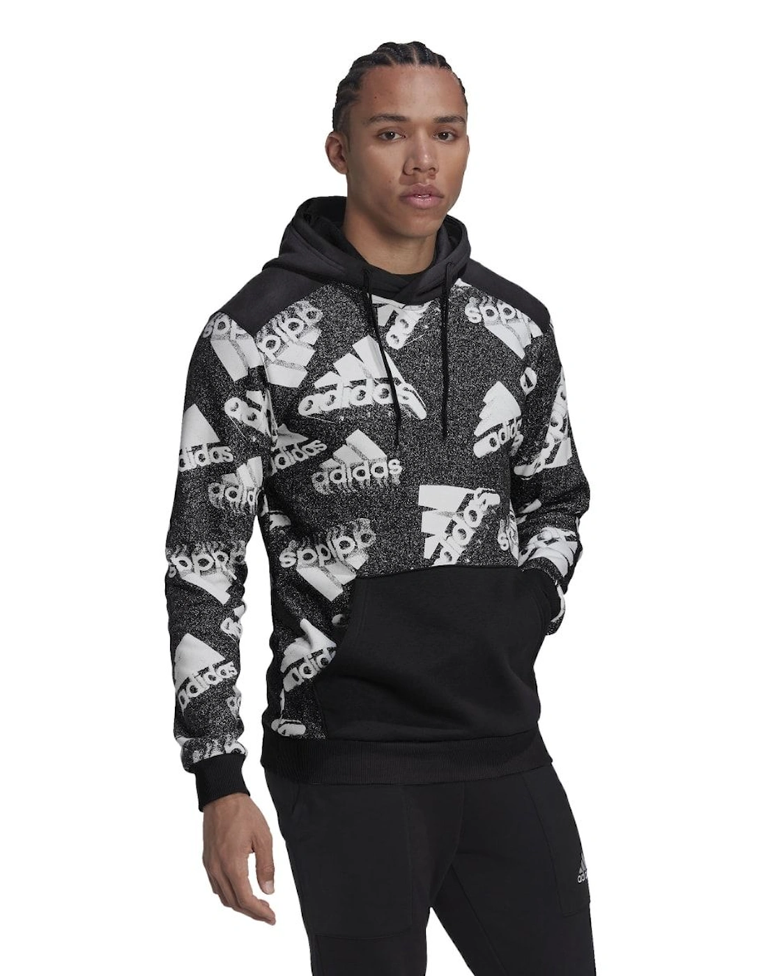 Mens Essentials BrandLove Fleece Hoody