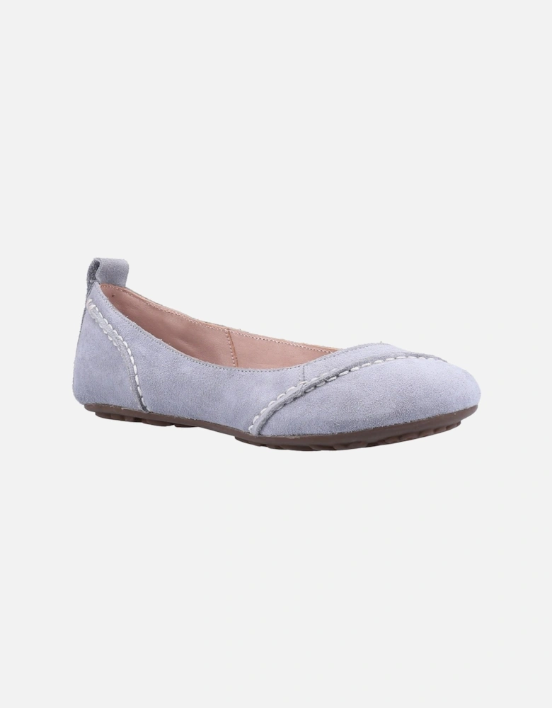 Womens/Ladies Janessa Suede Slip On Pumps