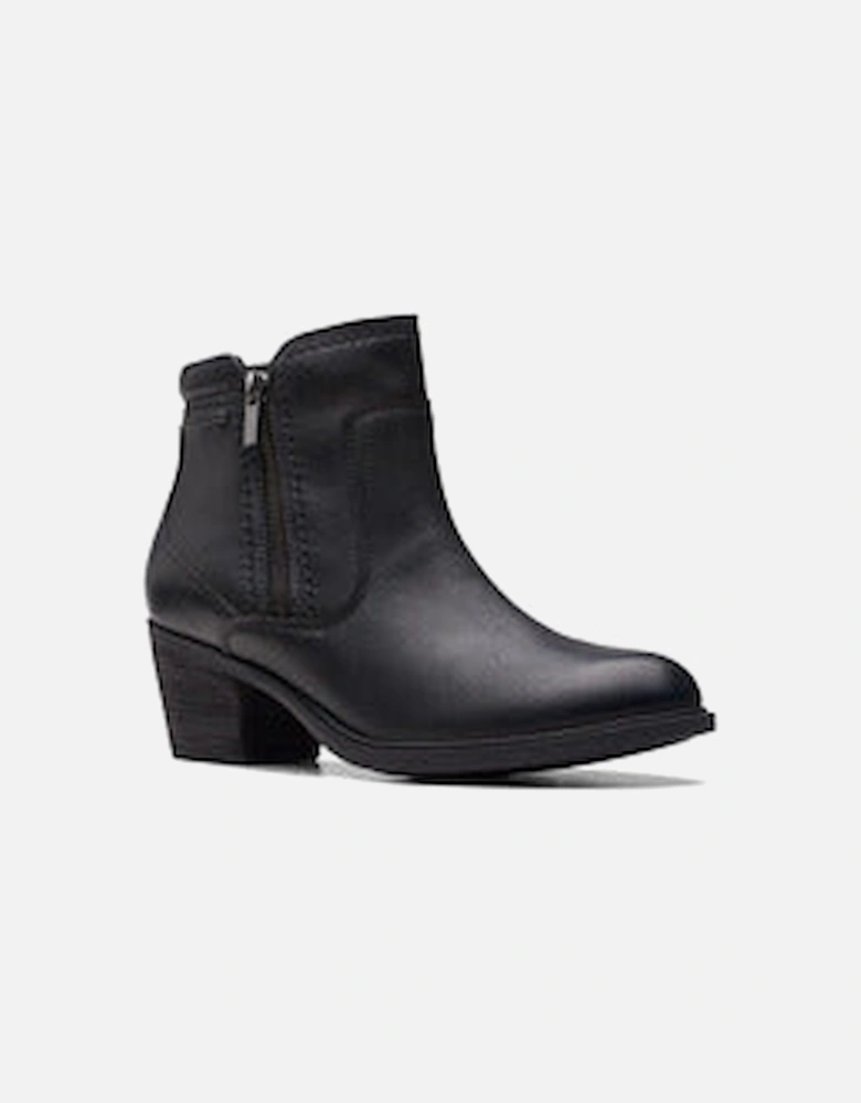 Boots Neva Zip in Black Leather