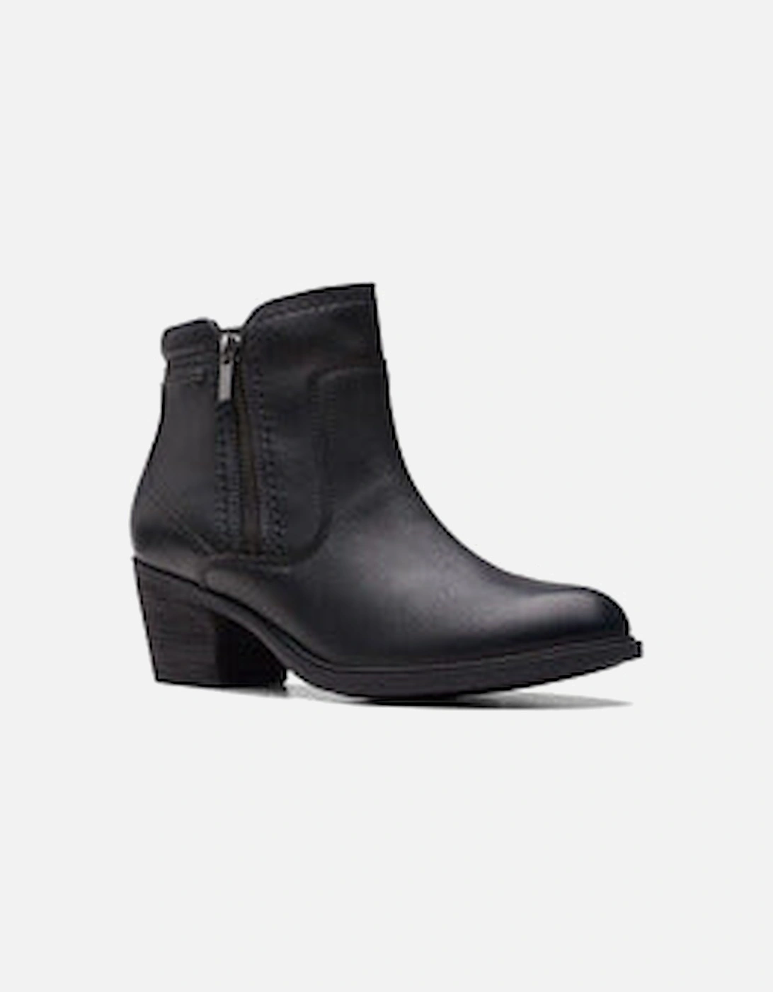 Boots Neva Zip in Black Leather, 2 of 1