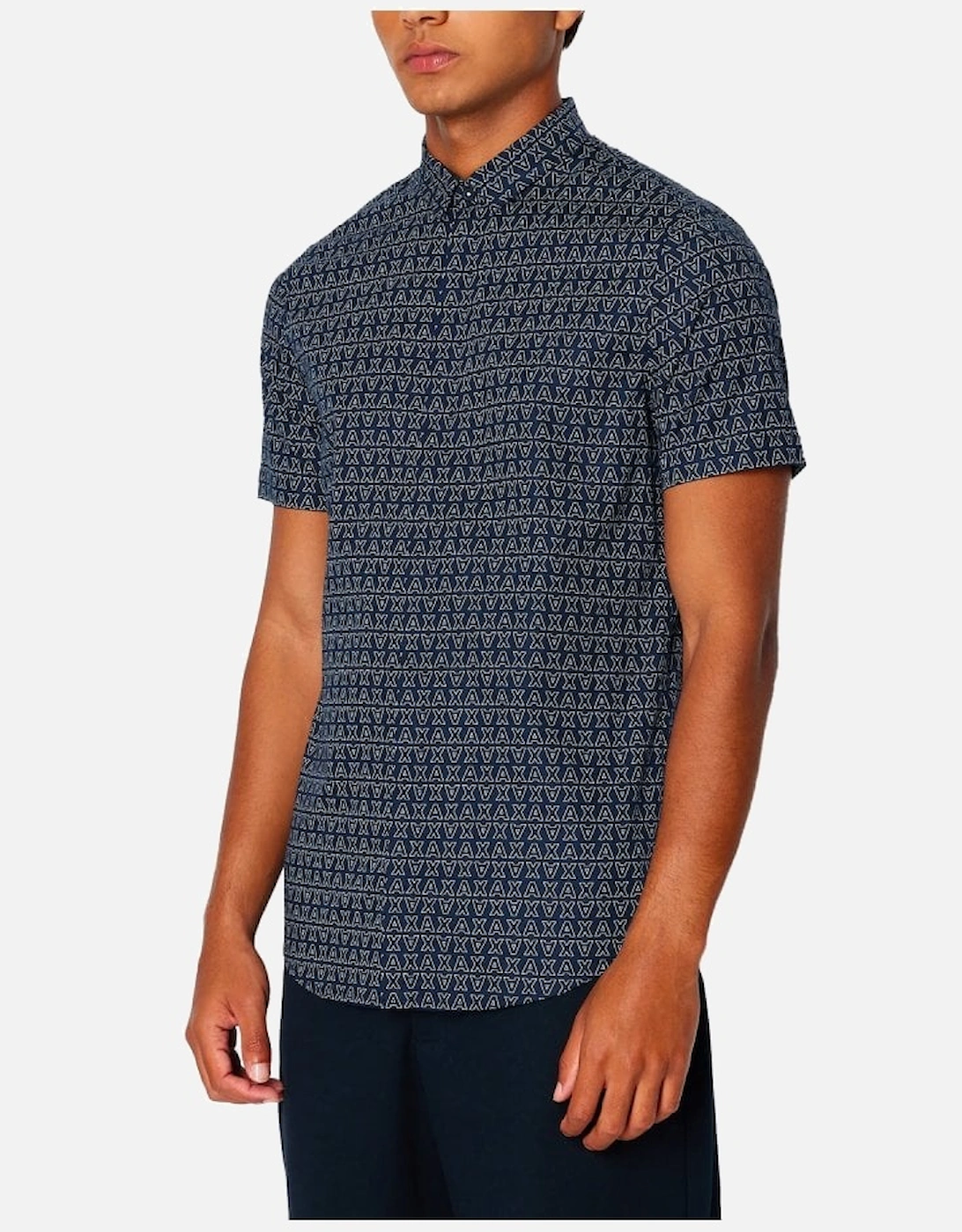 Man Woven Shirt Navy