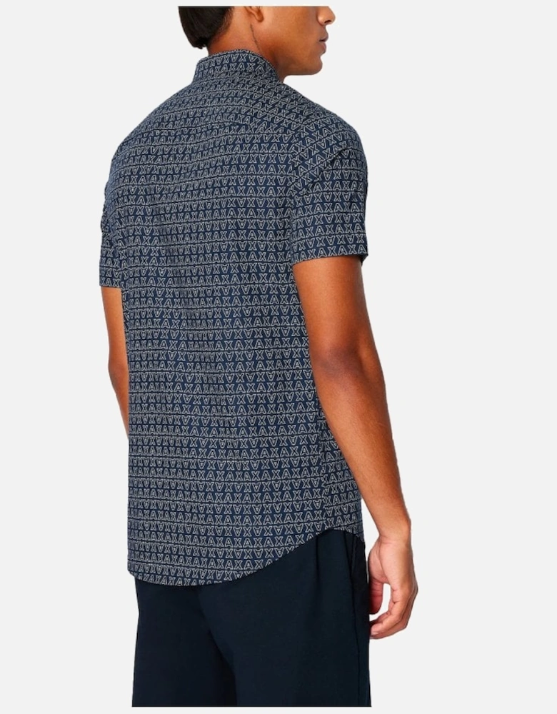 Man Woven Shirt Navy