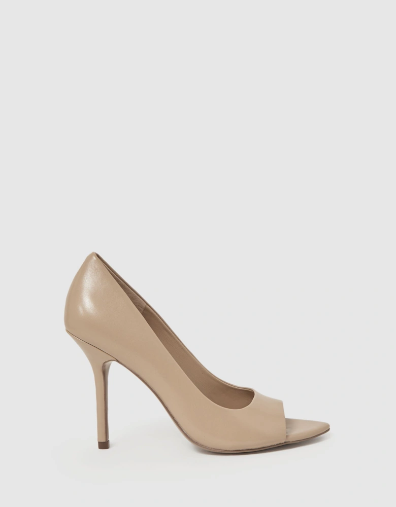 Peep Toe Pointed Court Shoes