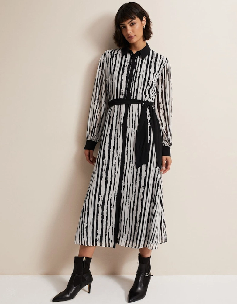 Serena Striped Midi Dress