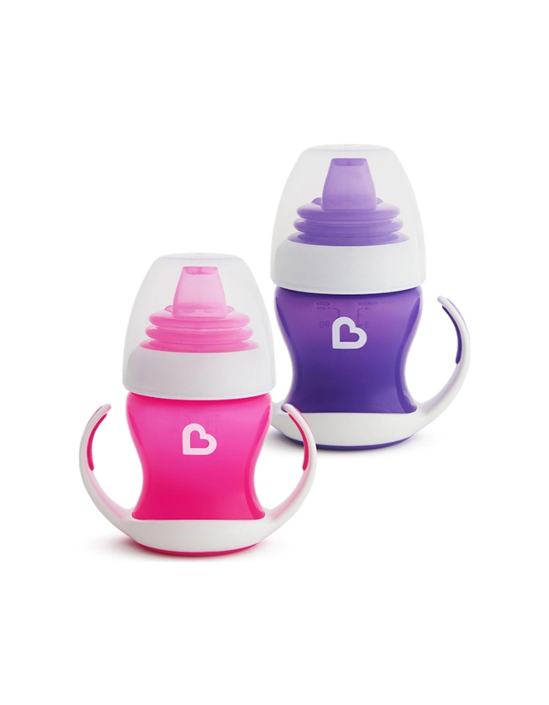 Gentle Baby Transition Trainer Cup 4oz/118ml - 2 Pack (Pink/Purple), 2 of 1