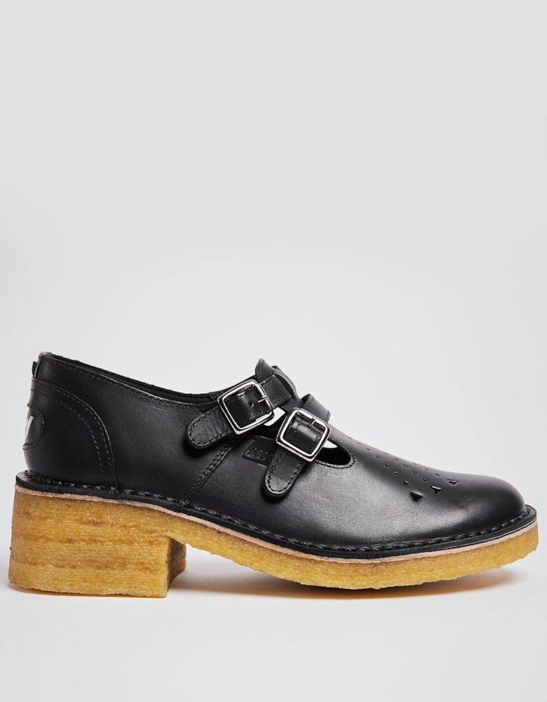 Originals Dion Leather Buckled Shoes - Black