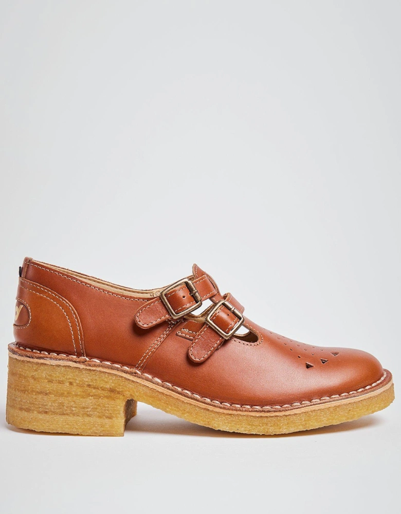 Originals Dion Leather Buckled Shoes - Tan