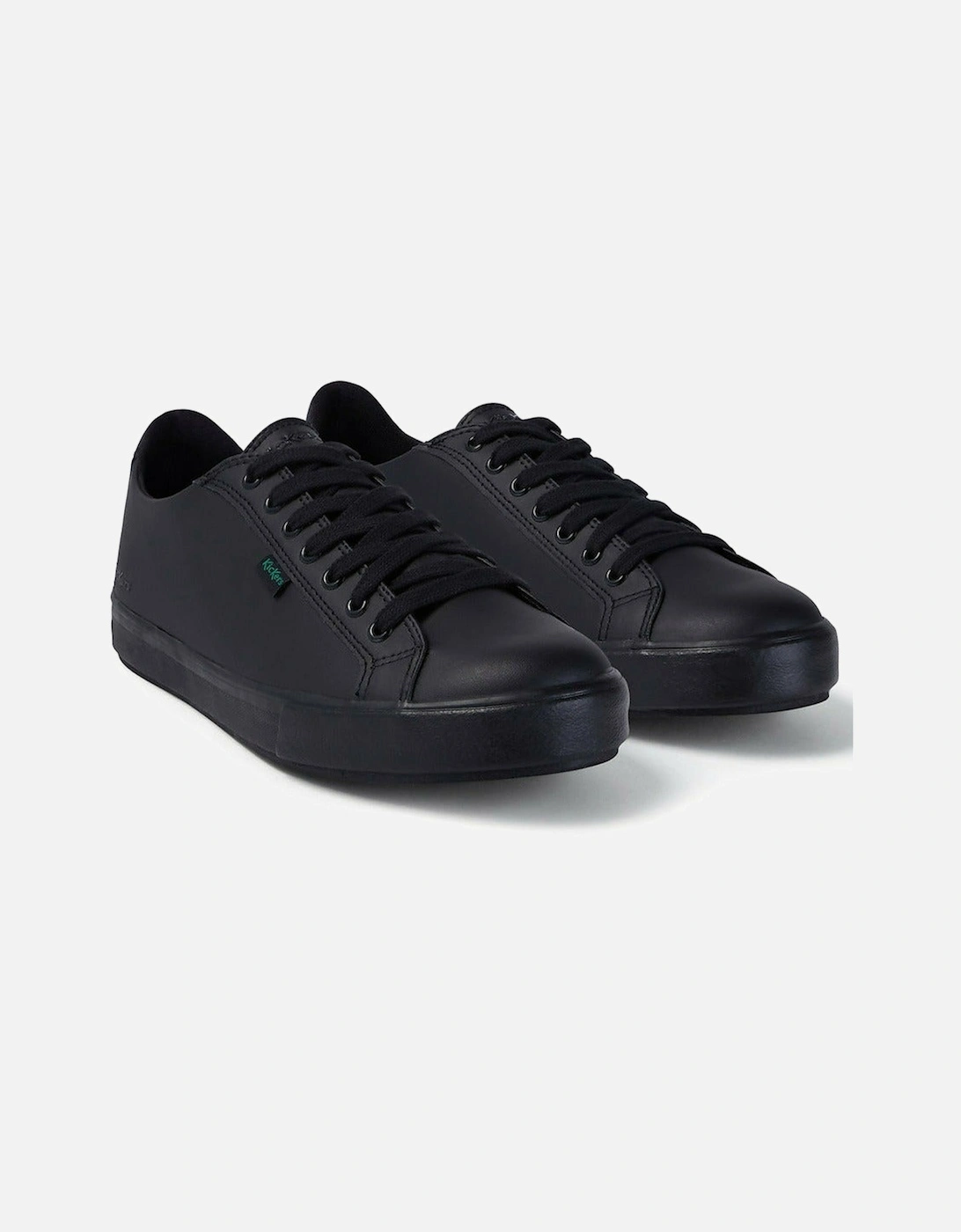 Kickers Tovni Lo Lace Toddler Shoes - Black - Leather - Image 3