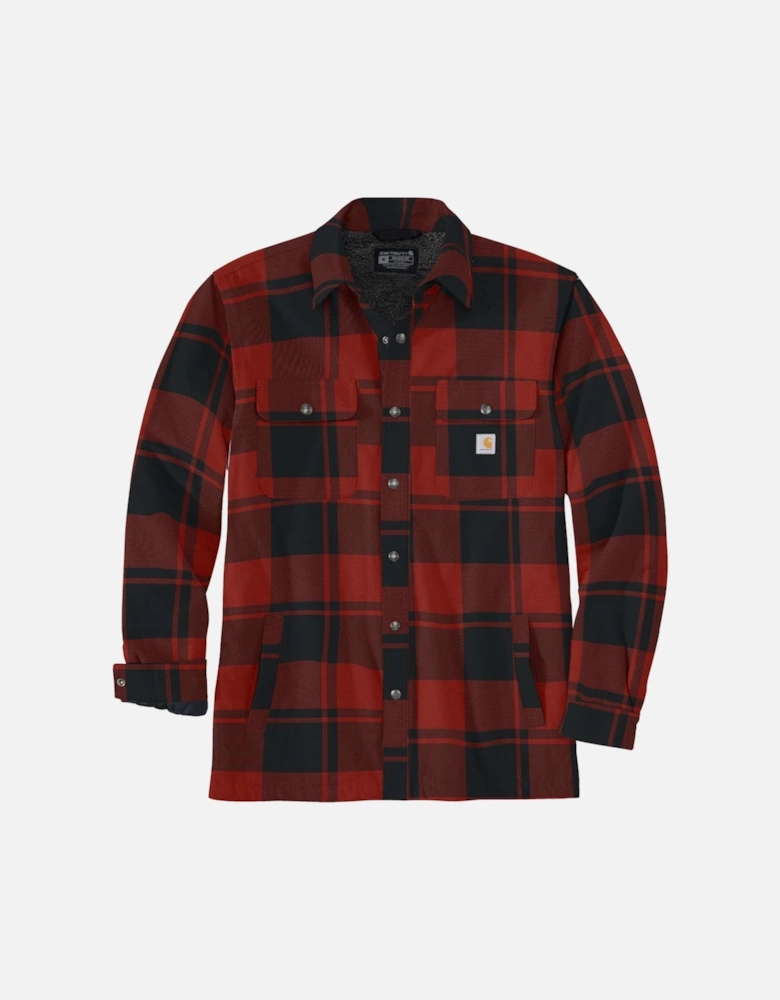 Carhartt Mens Flannel Sherpa Lined Shirt Jacket